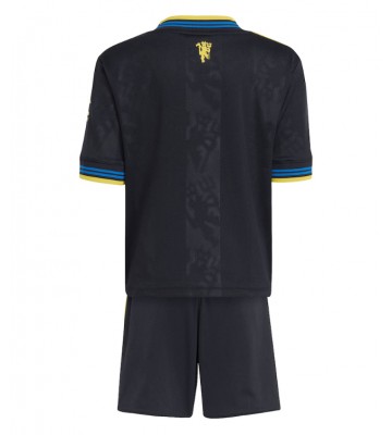 Manchester United Tredjetrøje Børn 2025-26 Kortærmet (+ Korte bukser)